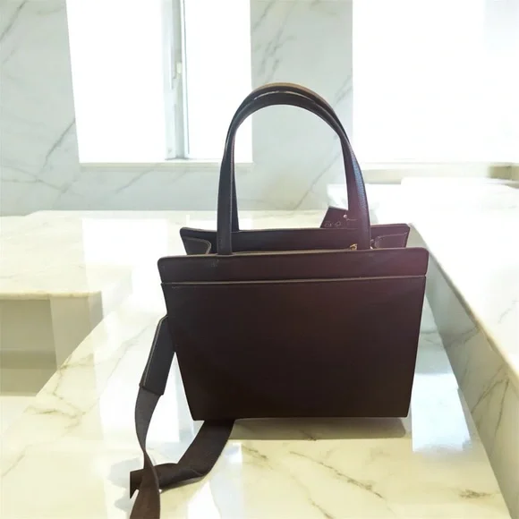 Karl Lagerfeld Paris Black Satchel with Gold Accents and Charms - Picture 5 of 7